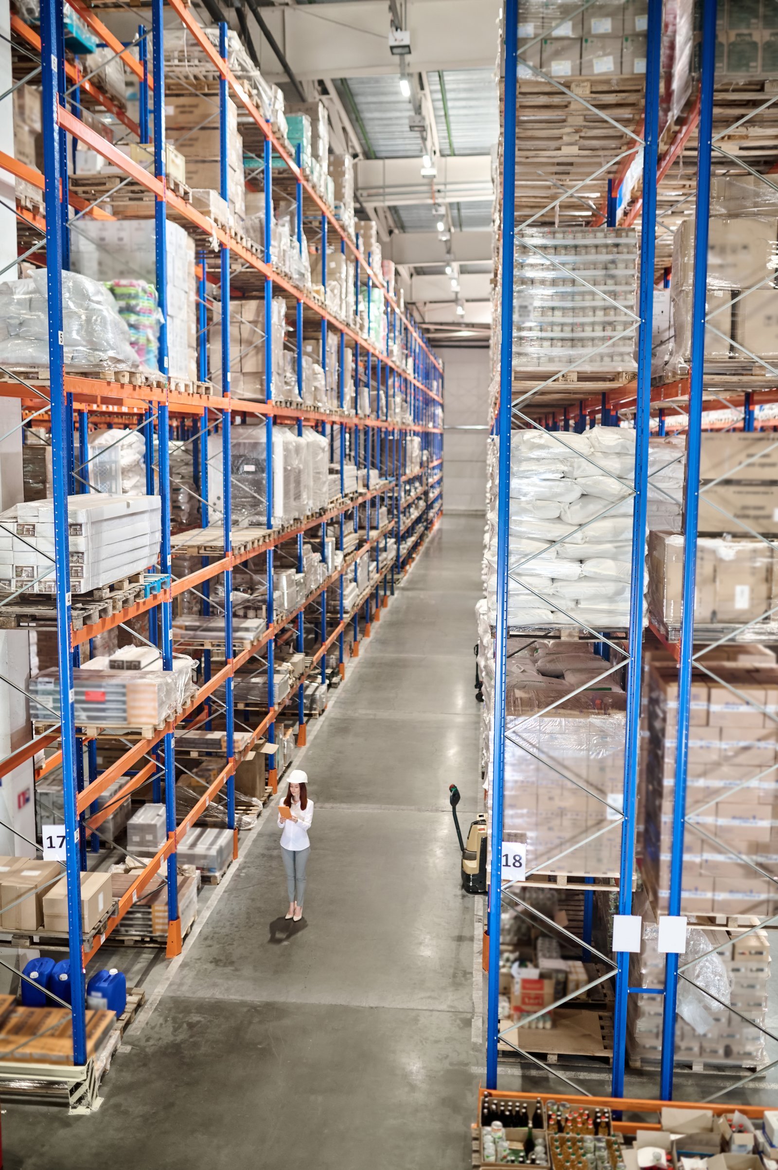 Control de calidad y registro en depósito